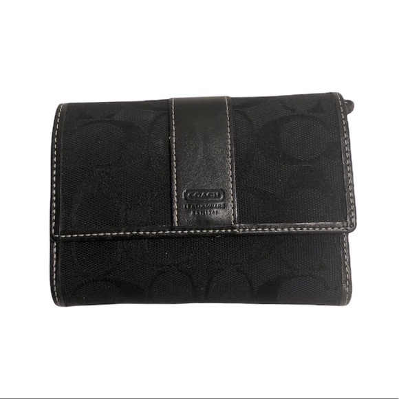 Coach signature black wallet - Picture 1 of 11